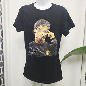 Black Graphic T-Shirt with Signature Design